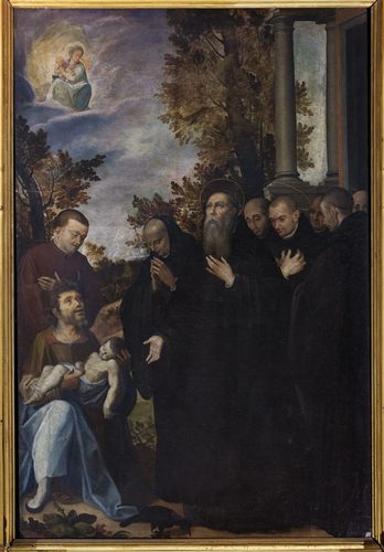 “San Benedetto resuscita un fanciullo” di Ercole dell’Abate.