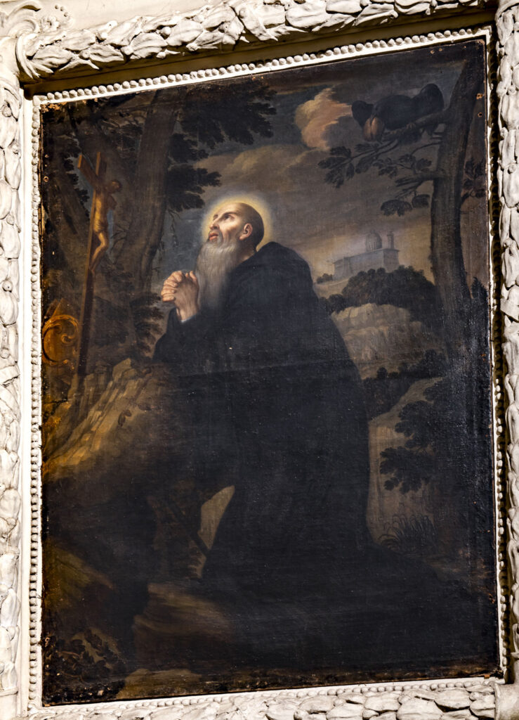 Just Van Gelder - Dipinto raffigurante San Benedetto